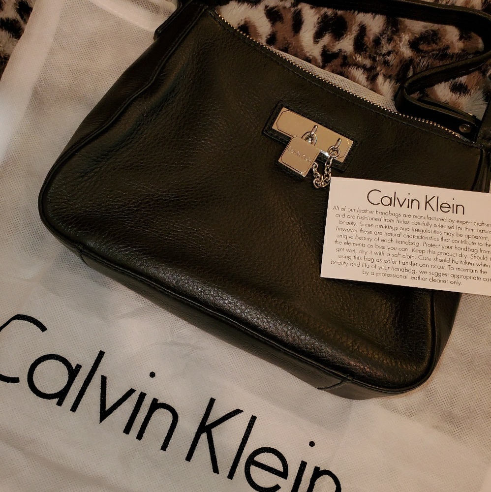 Calvin Klein Mini Black leather purse